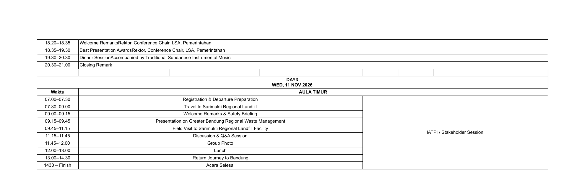 Rundown APLAS 2026 - Day 3